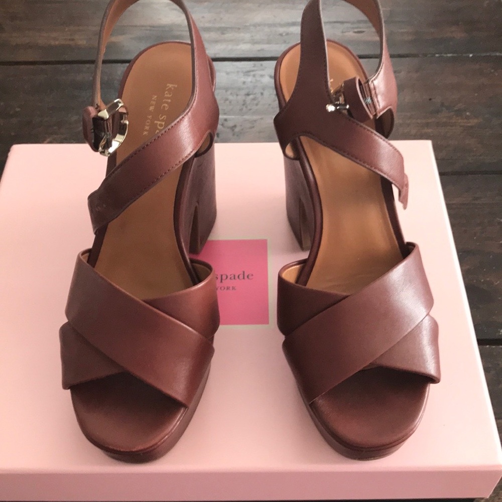 Kate Spade Grace Sandal in Cinnamon Spice 7.5M